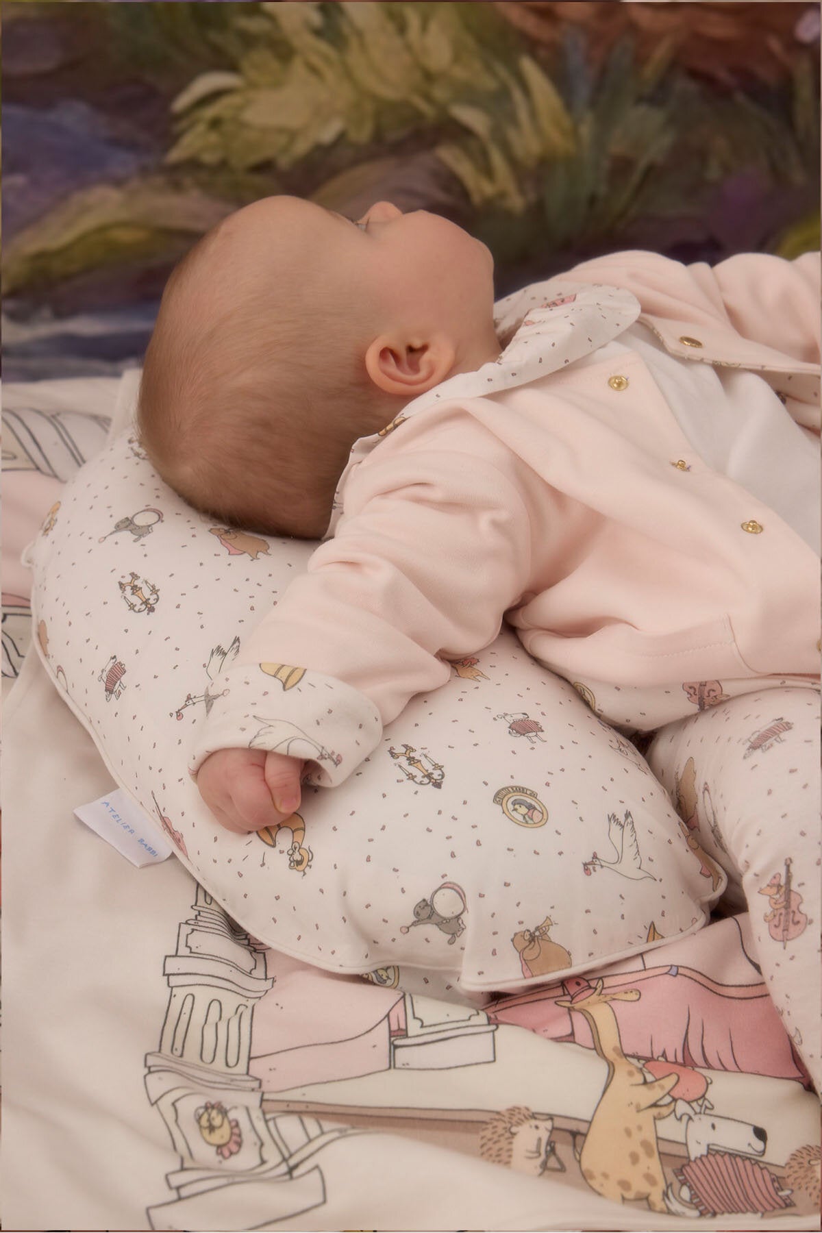 Double Side Baby Cardigan Theatre Pink